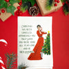 Sassy Girl, Christmas, Has Been Cancelled Dishtowel