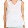 Holti Linen And Cotton White Tank