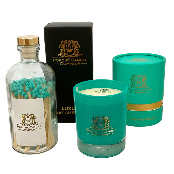 Luxury 8 oz Candle And Matchstick Set