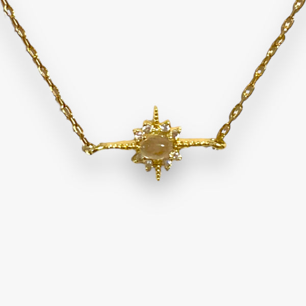 Dainty Starburt Charm Necklace