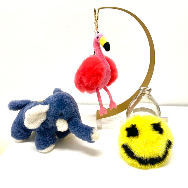 Fun Real Fur Key Chains