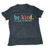 Be Kind Letter Print Crew Neck T-shirt,