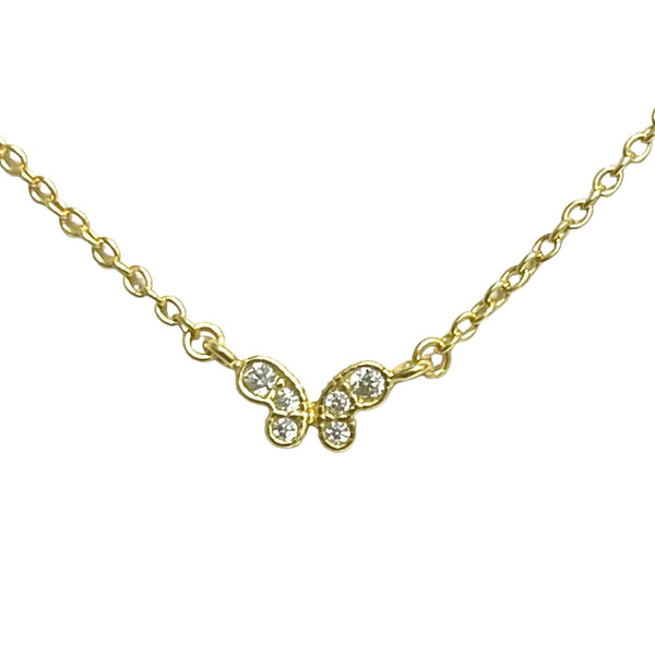 Baby CZ Butterfly Necklace