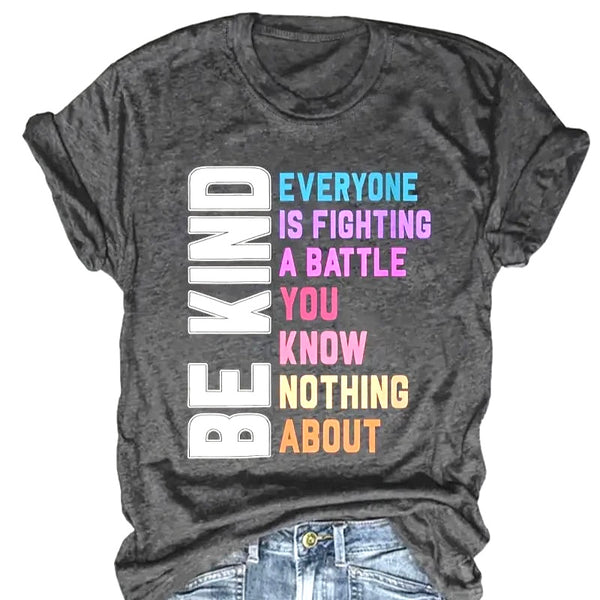 Be Kind Heather Gray T-Shirt