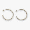 18K Gold Or Sterling Beaded Hoop Earrings