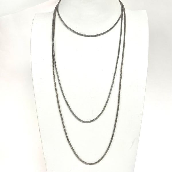 Italian Sterling Silver Mesh Chain