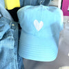 Kerri Rosenthal Embroidered Heart Baseball Hat