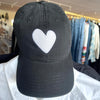 Kerri Rosenthal Embroidered Heart Baseball Hat