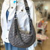 Crescent Shaped Quilted Shoulder/Handbag