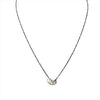 5 Ring Two-Toned Chain Necklace