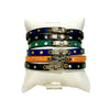 Italian Leather Studded Bracelets