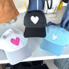 Kerri Rosenthal Embroidered Heart Baseball Hat