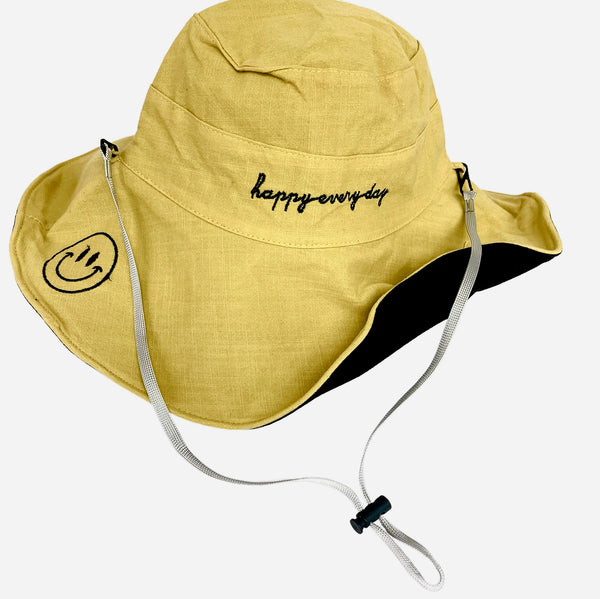 Reversible Happy Everyday Fisherman's Hat