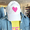 Kerri Rosenthal Embroidered Heart Baseball Hat