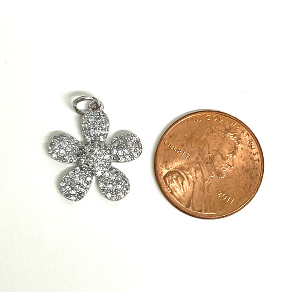 Mini CZ Flower Charm