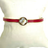 Enamel Inlay Clover Station Bangle Bracelet