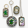 Handmade Opalescent Mosaic Keychains/Charms