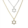 Star of David With CZ's Necklace