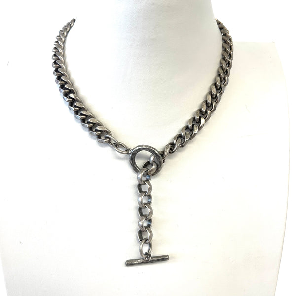 Thick Curbchain Toggle Necklace