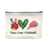 Peace Love Pickleball Canvas Pouch