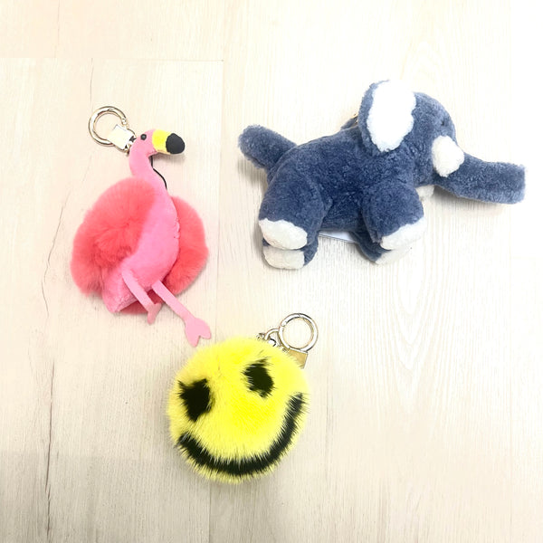 Fun Real Fur Key Chains