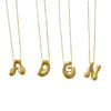 Large Bubble Initial Necklace