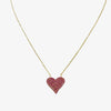 Pink Pave CZ Heart  Necklace