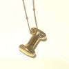 Large Bubble Initial Necklace