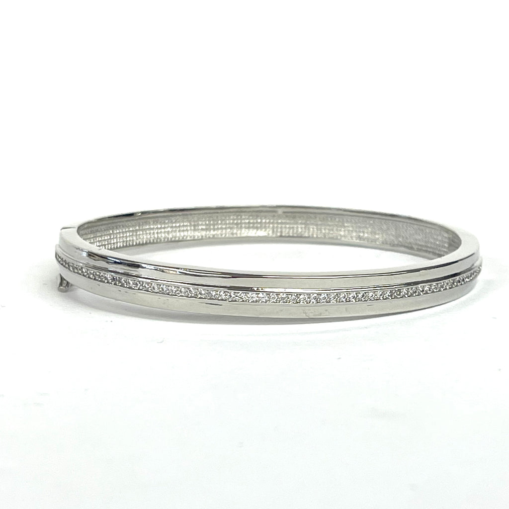 CZ Crystal Line Bangle