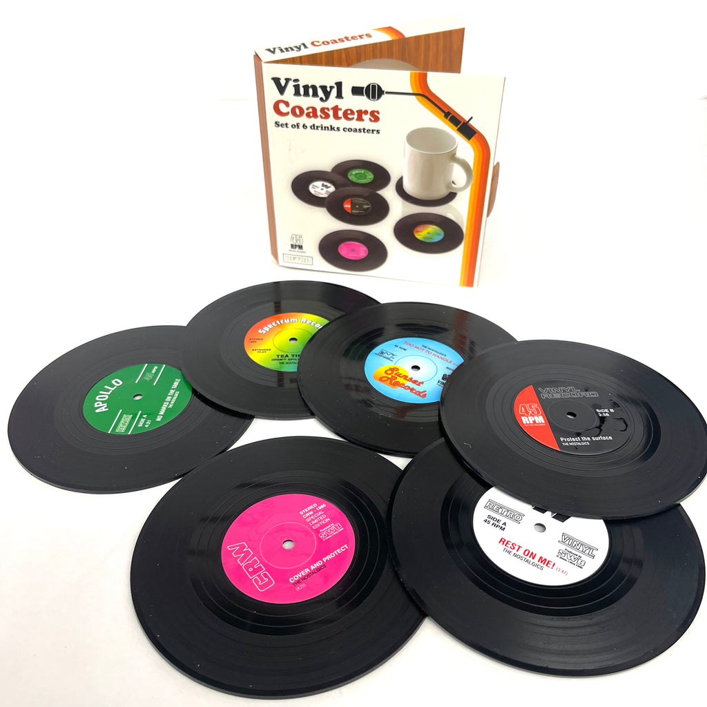 Set of 6 Rockin' Record Drink Coasters