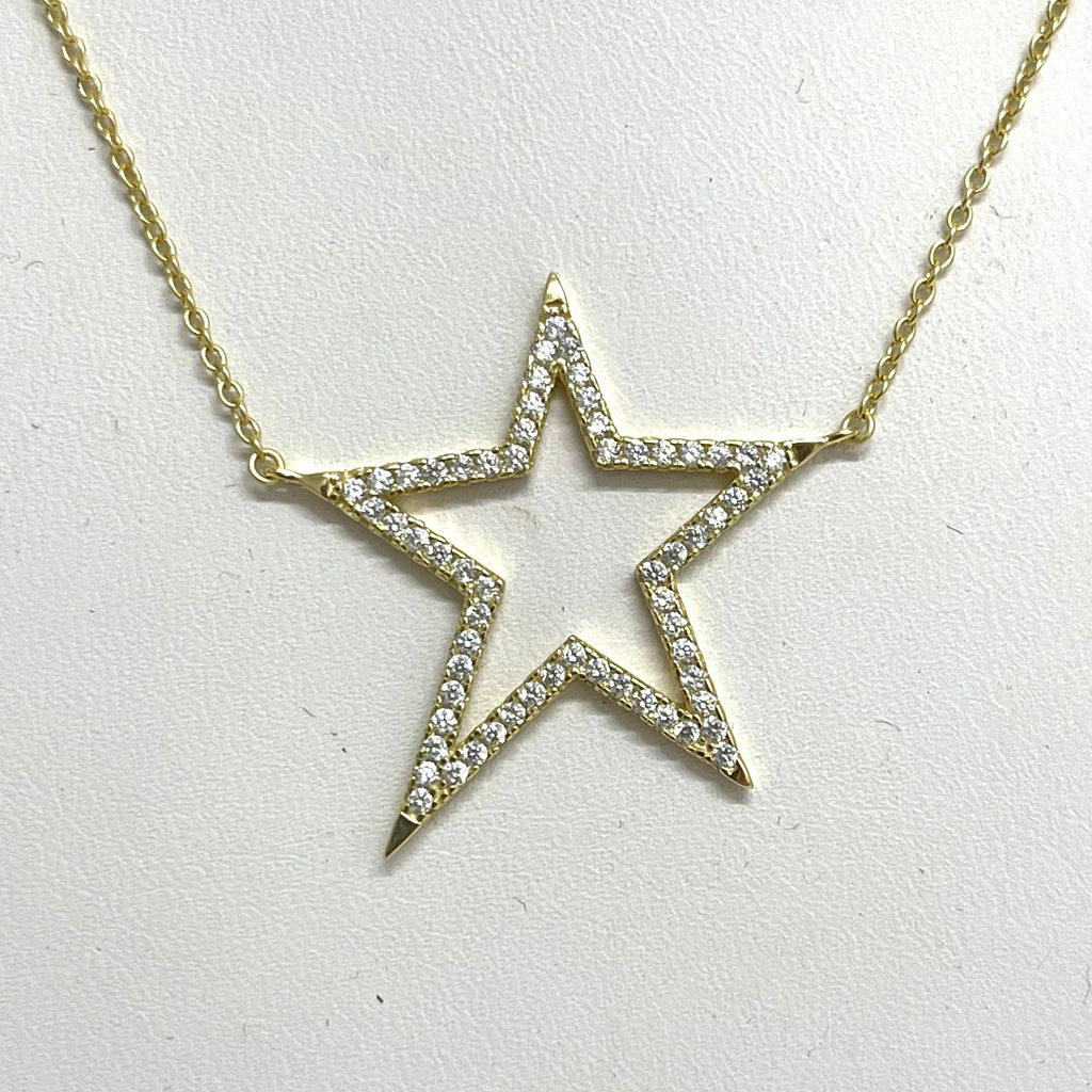 CZ Bright Shining Star Necklace