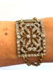 Antique Rhinestone Shoe Buckle Bracelets