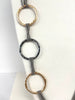 Long Gold & Silver Circle Chain Necklace