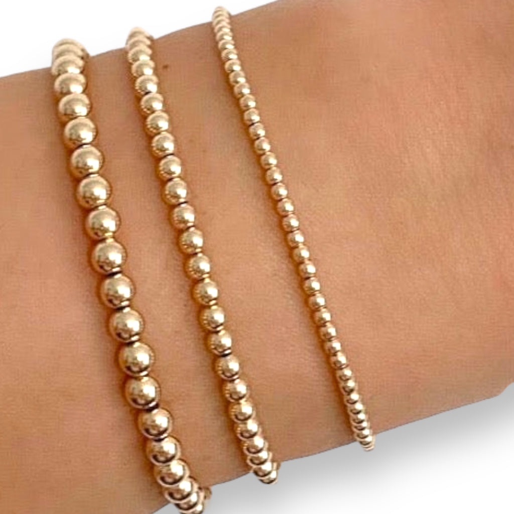 2mm Beaded Stretch Bracelets