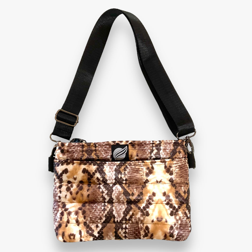 Snakeskin Bum Crossbody Bag