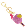 Crystal Pickleball Key Chain