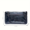 Black Foldover Clutch/Crossbody