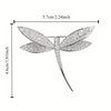 Silver CZ Dragonfly Pin