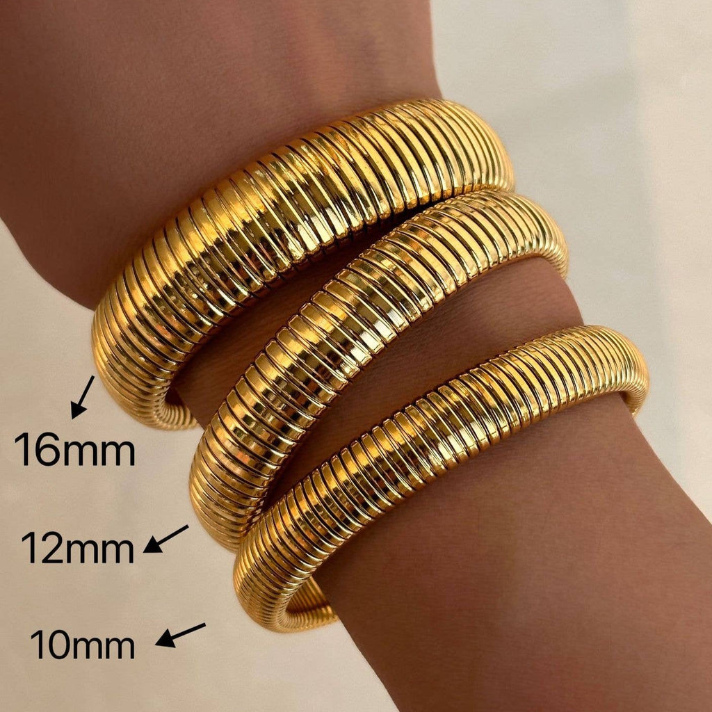 18K Gold Plated Bangle Bracelet