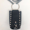 Leather Studded Bangle Cellphone Wristlet or Crossbody Bag