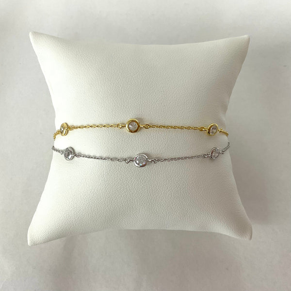 Diamond By The Yard  Bezel Set Bracelet