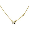 Mini Half Pave Butterfly Necklace