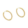 Pave Oval Hoop Earings