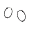 Pave Oval Hoop Earings