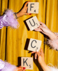 Set Of Four Scrable Letter Coasters