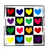 Colorful Acrylic Heart Trays