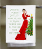 Sassy Girl, Christmas, Has Been Cancelled Dishtowel