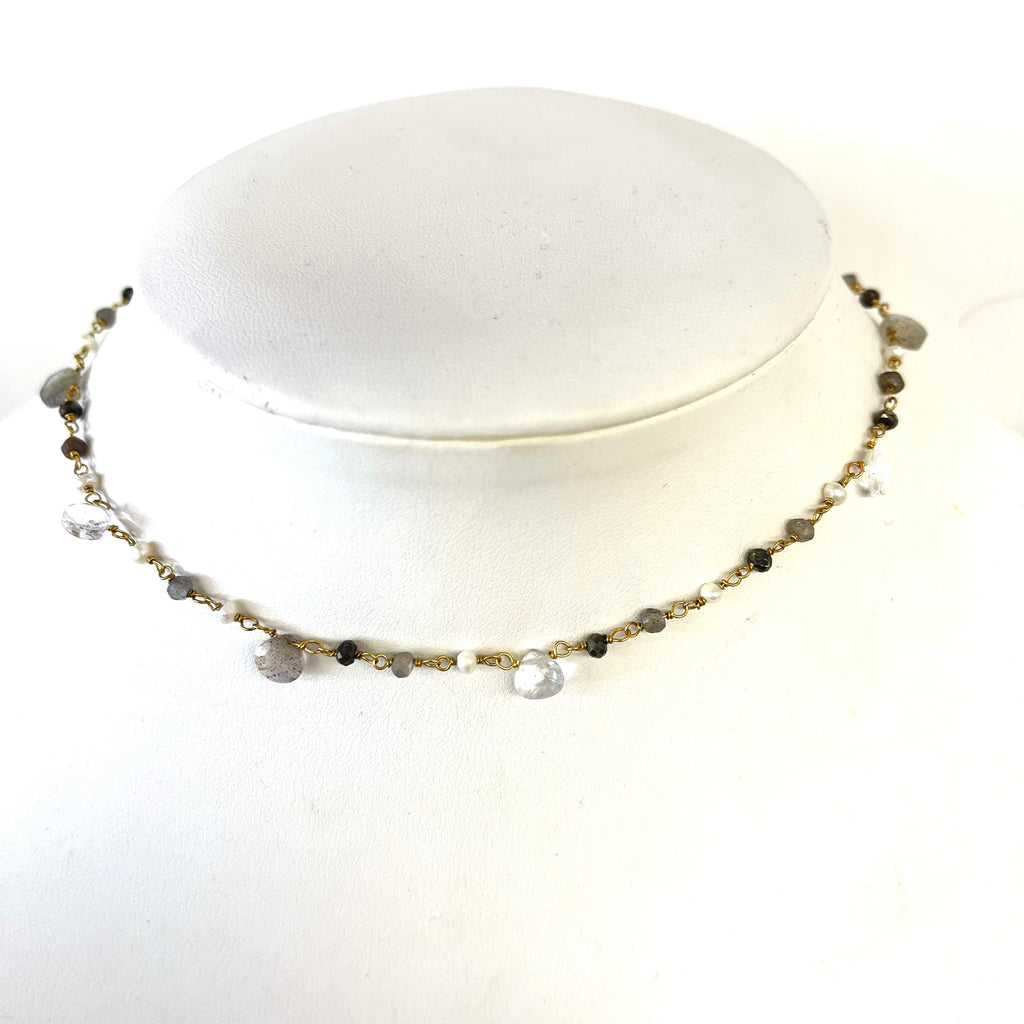 Labradorite Natural Stone Necklaces