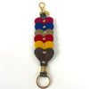 Colorful Multi-Heart Leather Key Chains From Florence