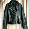 Maysie Leather Peace Sign Jacket